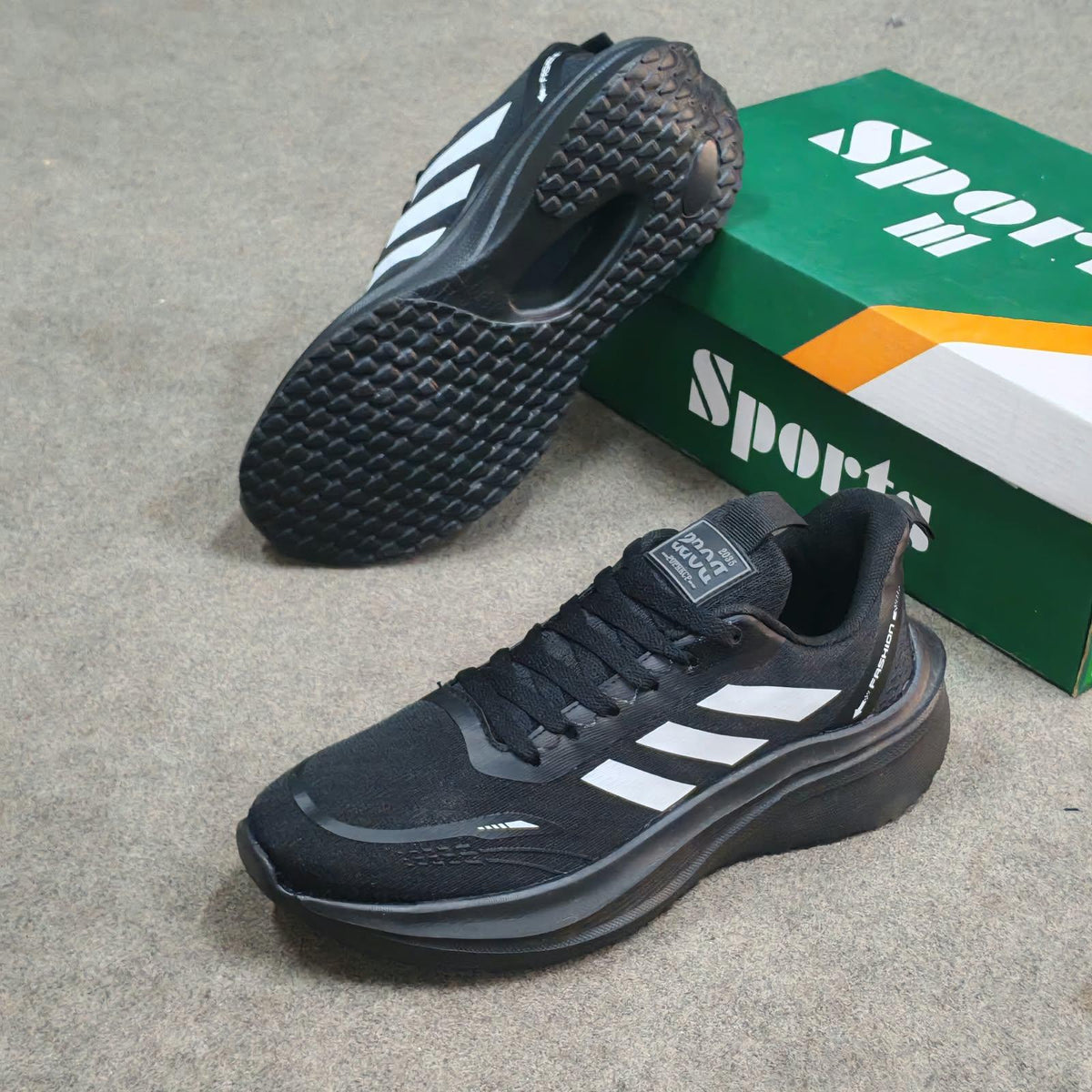 Ultra-Comfort Premium Black Mesh Running Sneakers for Men