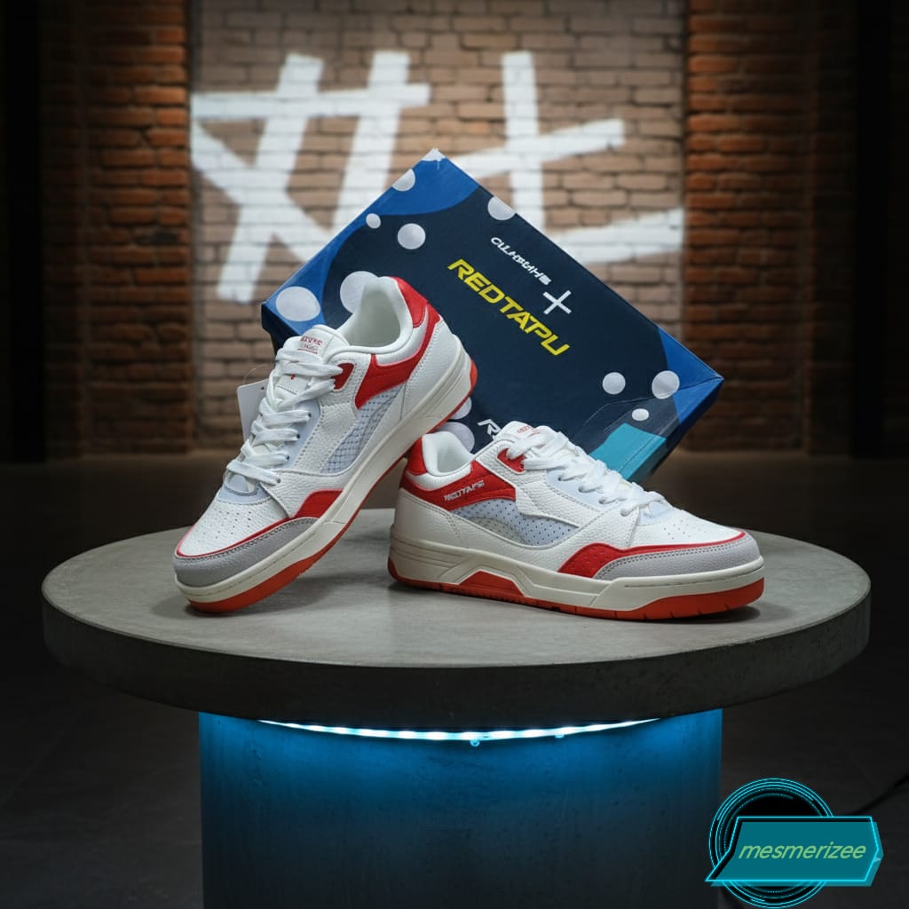 Red-Tape Men’s Retro Style Sneakers ( Redtape alpha red)