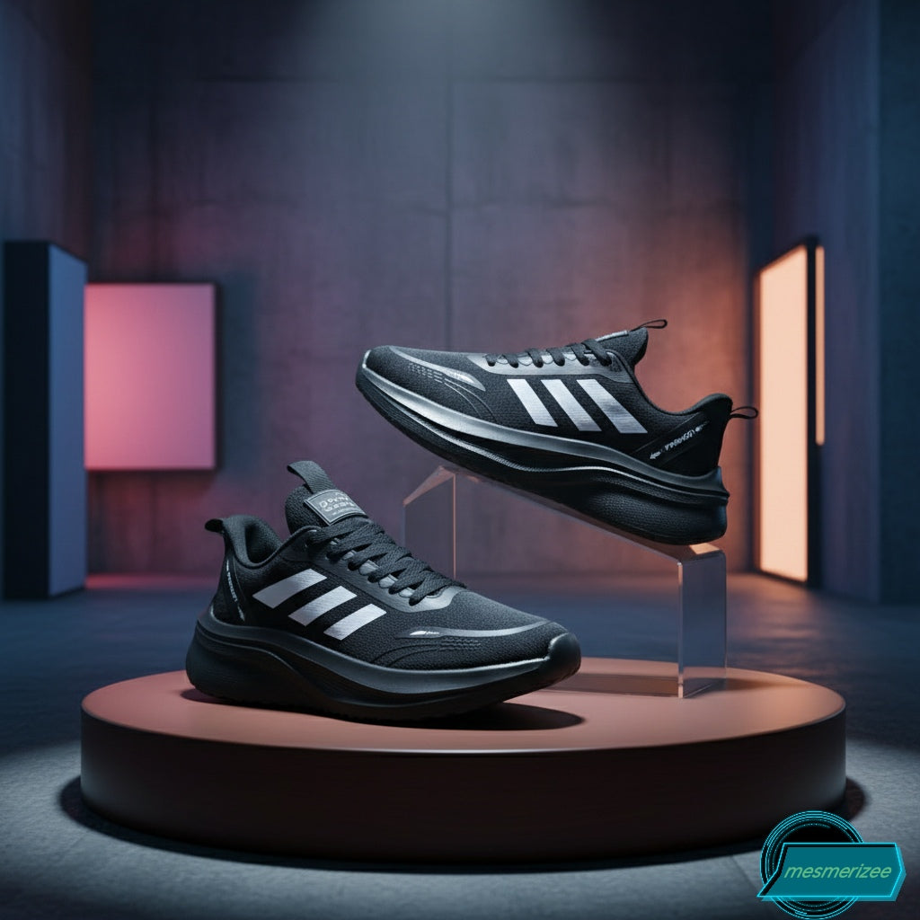 Ultra-Comfort Premium Running Mesh Sneakers for Men(888 Full Black)