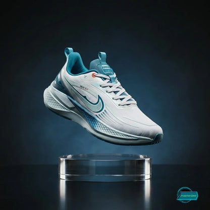 Mesmerizee aqua green ultra-comfort premium running mesh sneakers for men