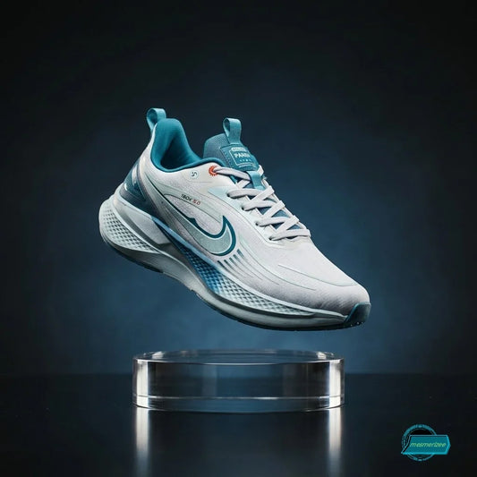 Mesmerizee aqua green ultra-comfort premium running mesh sneakers for men