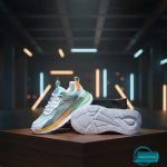 Mens Running Shoes Mesh Sneakers(wallmark-476-white/green/orange) - Image 6