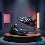 Premium Mens  Light Weight Mesh Sneakers With Memory Foam (ZB-888-Full Black) - Image 3