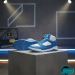 Premium Quality High Neck Sneakers For Men(Rsl-0014-sky blue/white) - Image 4