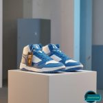 Premium Quality High Neck Sneakers For Men(Rsl-0014-sky blue/white) - Image 3