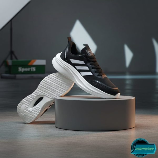 Ultra-Comfort Premium Sneakers for Men(Zb-888-Half Black) - Image 3