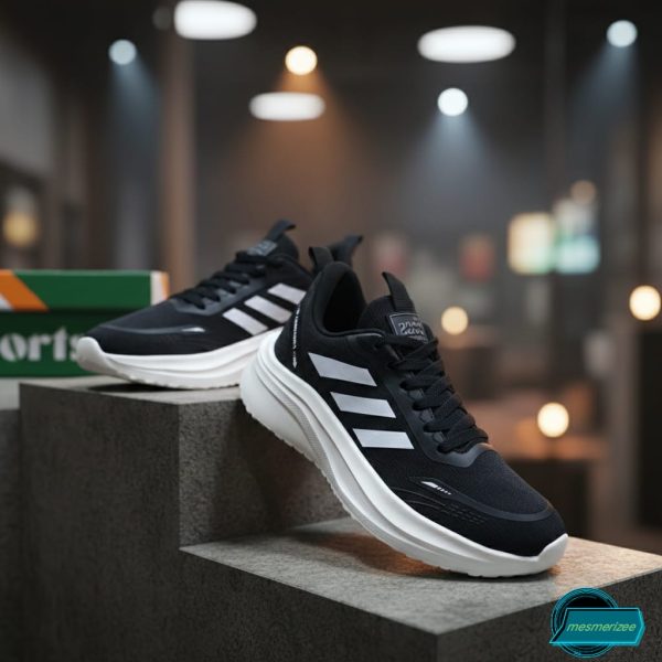 Ultra-Comfort Premium Sneakers for Men(Zb-888-Half Black) - Image 9