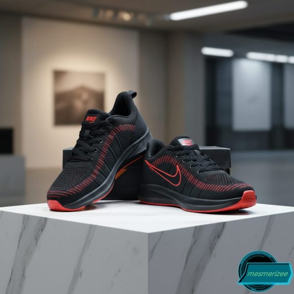 Ultra-Comfort Premium Running Mesh Sneakers for Men(Zb 887 black) - Image 3