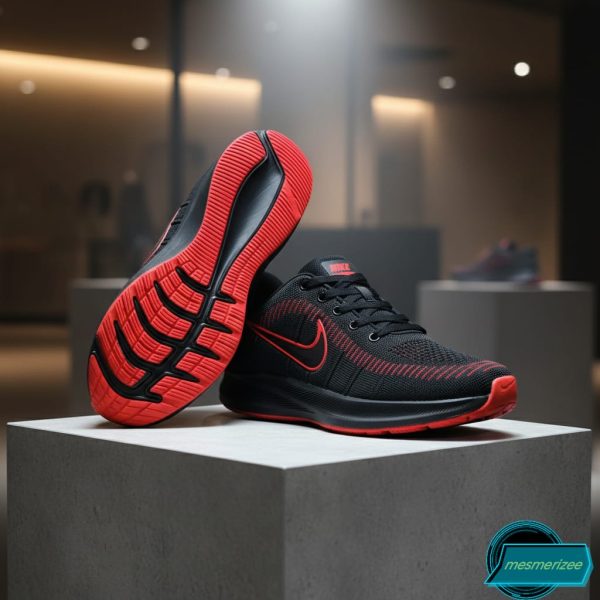 Ultra-Comfort Premium Running Mesh Sneakers for Men(Zb 887 black) - Image 2