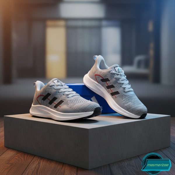 Ultra-Comfort Premium Running Mesh Sneakers for Men(zb-805-lt grey) - Image 9