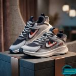 Ultra-Comfort Premium Running Mesh Sneakers for Men(603-blk sole/grey-nvy upper) - Image 3