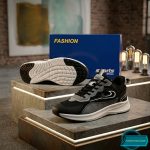 Ultra-Comfort Premium Running Mesh Sneakers for Men(606 blk/ gray) - Image 2