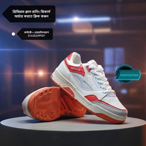 Red-Tape Men's Retro Style Sneakers ( Redtape alpha red) - Image 4