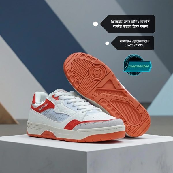 Red-Tape Men's Retro Style Sneakers ( Redtape alpha red) - Image 3