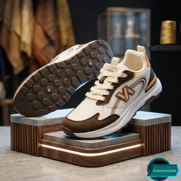 Ultra-Comfort Premium Sneakers for Men(y26218-dark brown/cream) - Image 9