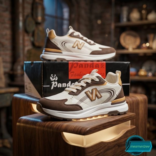 Ultra-Comfort Premium Sneakers for Men(y26218-dark brown/cream) - Image 5