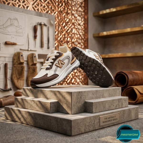 Ultra-Comfort Premium Sneakers for Men(y26218-dark brown/cream) - Image 3