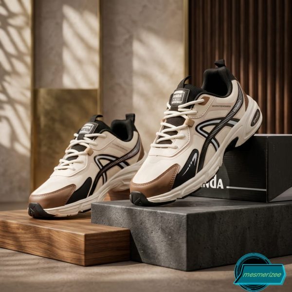 Ultra-Comfort Premium Sneakers for Men(y260167 - brown/cream) - Image 10