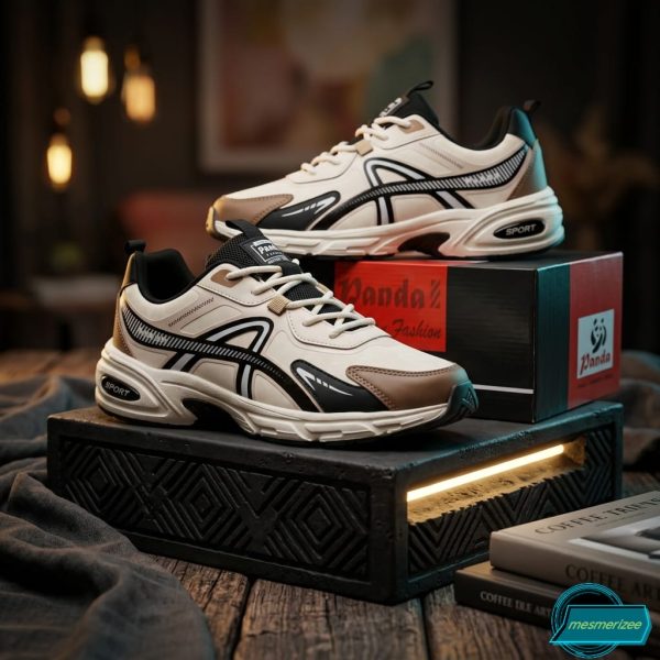 Ultra-Comfort Premium Sneakers for Men(y260167 - brown/cream) - Image 8