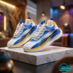 Mens Running Shoes Mesh Sneakers (476 Navy)