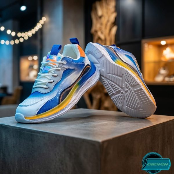 Mens Running Shoes Mesh Sneakers (476 Navy) - Image 9