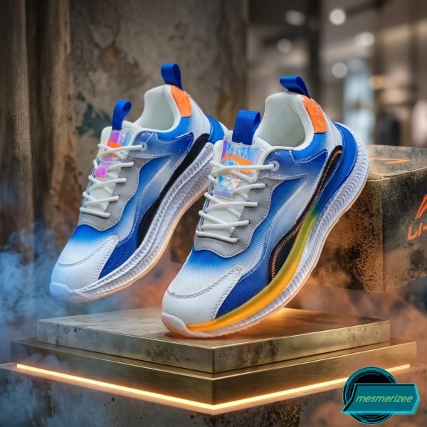 Mens Running Shoes Mesh Sneakers (476 Navy) - Image 7