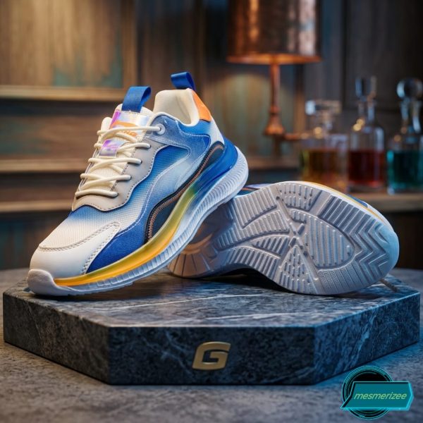 Mens Running Shoes Mesh Sneakers (476 Navy) - Image 8