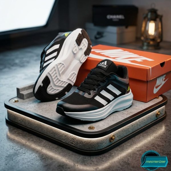 Ultra-Comfort Premium Sneakers for Men(d8127-blk/white) - Image 2