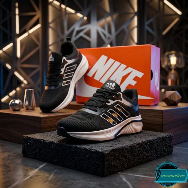 Ultra-Comfort Premium Sneakers for Men(D8141-blk/white) - Image 4