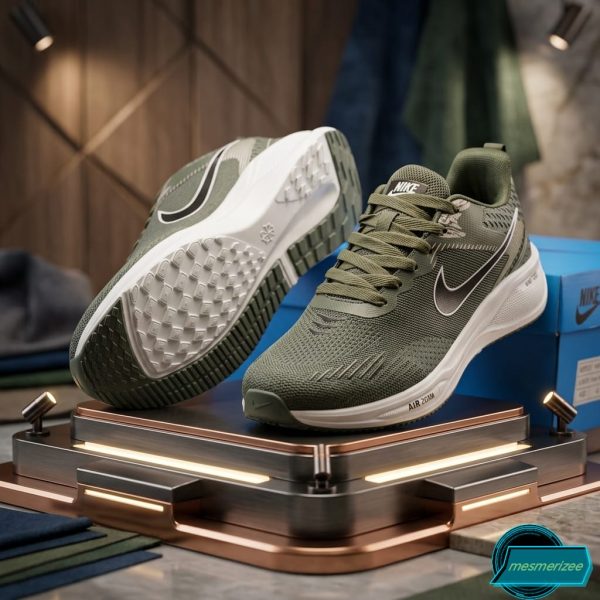 Ultra-Comfort Premium Sneakers for Men(smt-12-army green) - Image 3