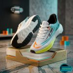 Premium Mens  Light Weight Mesh Sneakers (8105 white/blue) - Image 4