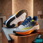 Premium Mens  Light Weight Mesh Sneakers (8105 blue/gray) - Image 4