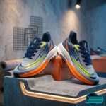 Premium Mens  Light Weight Mesh Sneakers (8105 blue/gray) - Image 2