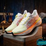 Premium Mens  Light Weight Mesh Sneakers (001-white/orange) - Image 4