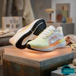 Premium Mens  Light Weight Mesh Sneakers (001-white/orange) - Image 2