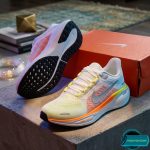 Premium Mens  Light Weight Mesh Sneakers (001-white/orange)