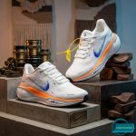 Premium Mens  Light Weight Mesh Sneakers (001-white/blue) - Image 4