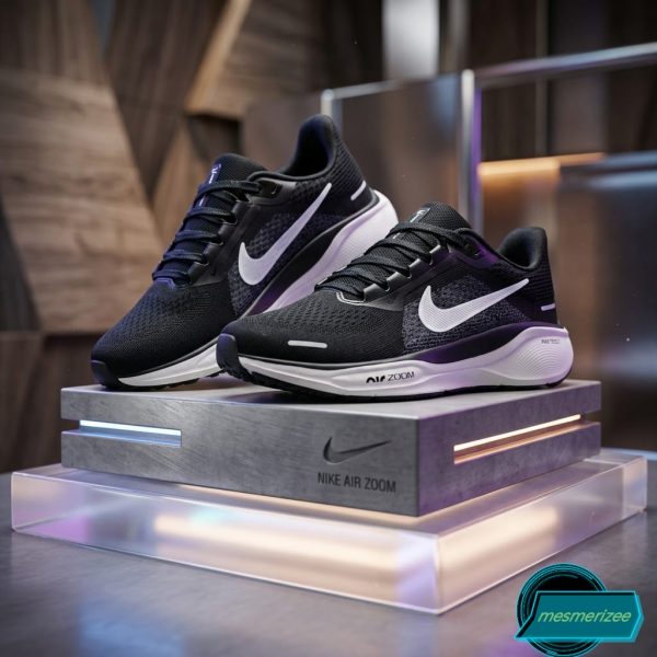 Premium Mens  Light Weight Mesh Sneakers (001-Black) - Image 8