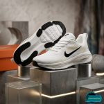 Premium Mens  Light Weight Mesh Sneakers (002 -White/beige)