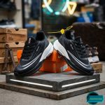 Premium Mens  Light Weight Mesh Sneakers (8105 Black/White) - Image 4