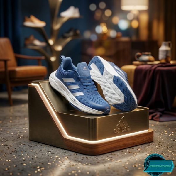 Premium Mens  Light Weight Mesh Sneakers ( A-06-Blue) - Image 3