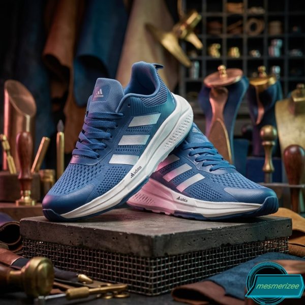 Premium Mens  Light Weight Mesh Sneakers ( A-06-Blue) - Image 4