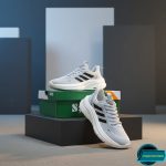 Premium Mens  Light Weight Mesh Sneakers With Memory Foam (ZB-888-Gray) - Image 6